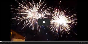 Barefoot Landing Fireworks Video